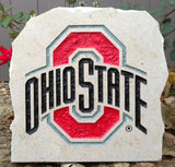 Show your love for the Ohio State Buckeyes when you add this Engraved Limestone Decorative Stone to your collection.