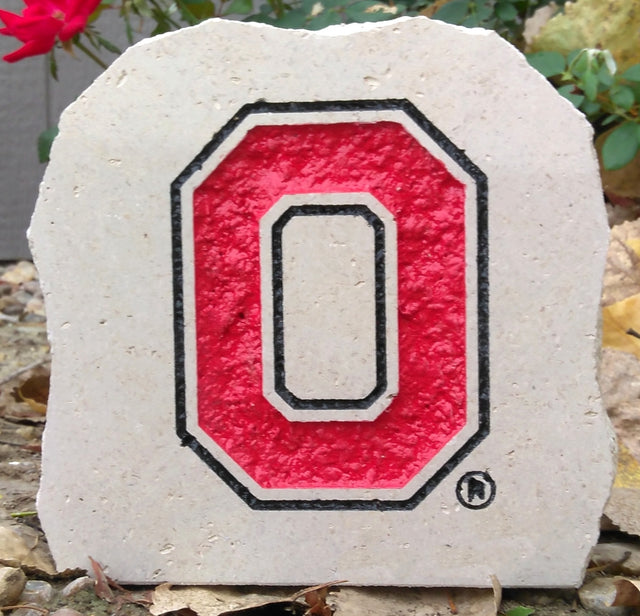 Show your love for the Ohio State Buckeyes when you add this Engraved Limestone Decorative Stone to your collection.