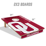 Oklahoma Sooners 2x3 All Wood Cornhole Game Set