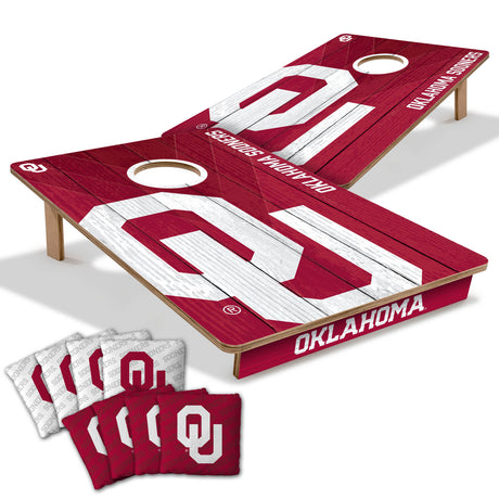Oklahoma Sooners 2x3 All Wood Cornhole Game Set