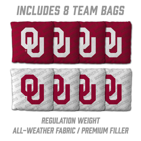 Oklahoma Sooners 2x4 All Wood Cornhole Game Set