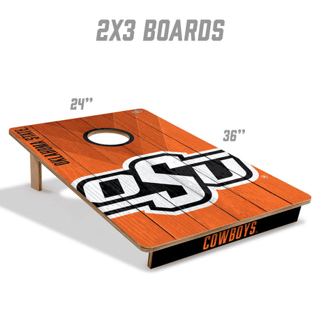 Oklahoma State Cowboys 2x3 All Wood Cornhole Game Set