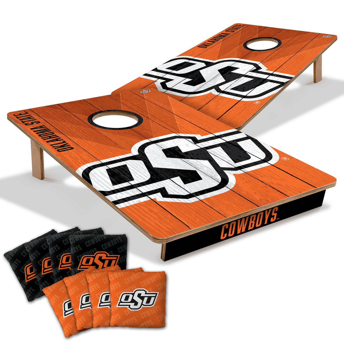 Oklahoma State Cowboys 2x3 All Wood Cornhole Game Set