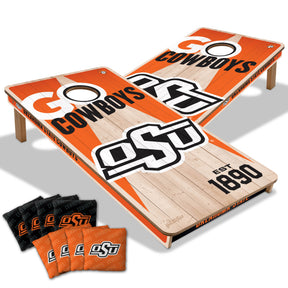 Oklahoma State Cowboys 2x4 All Wood Cornhole Game Set