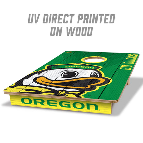 Oregon Ducks 2x3 All Wood Cornhole Game Set