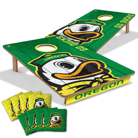 Oregon Ducks 2x3 All Wood Cornhole Game Set