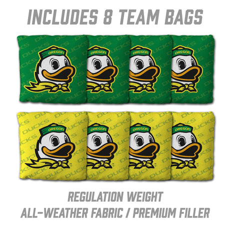 Oregon Ducks 2x4 All Wood Cornhole Game Set