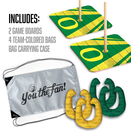 Oregon Ducks Horseshoe Bag Game