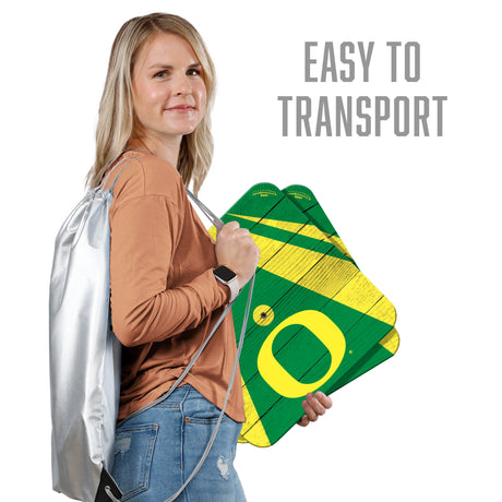 Oregon Ducks Horseshoe Bag Game