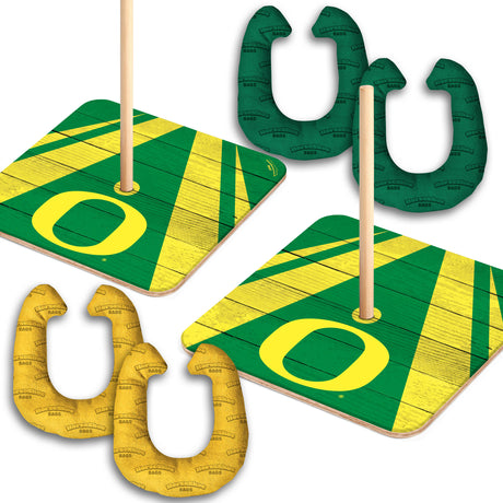 Oregon Ducks Horseshoe Bag Game
