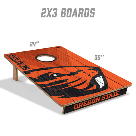 Oregon State Beavers 2x3 All Wood Cornhole Game Set