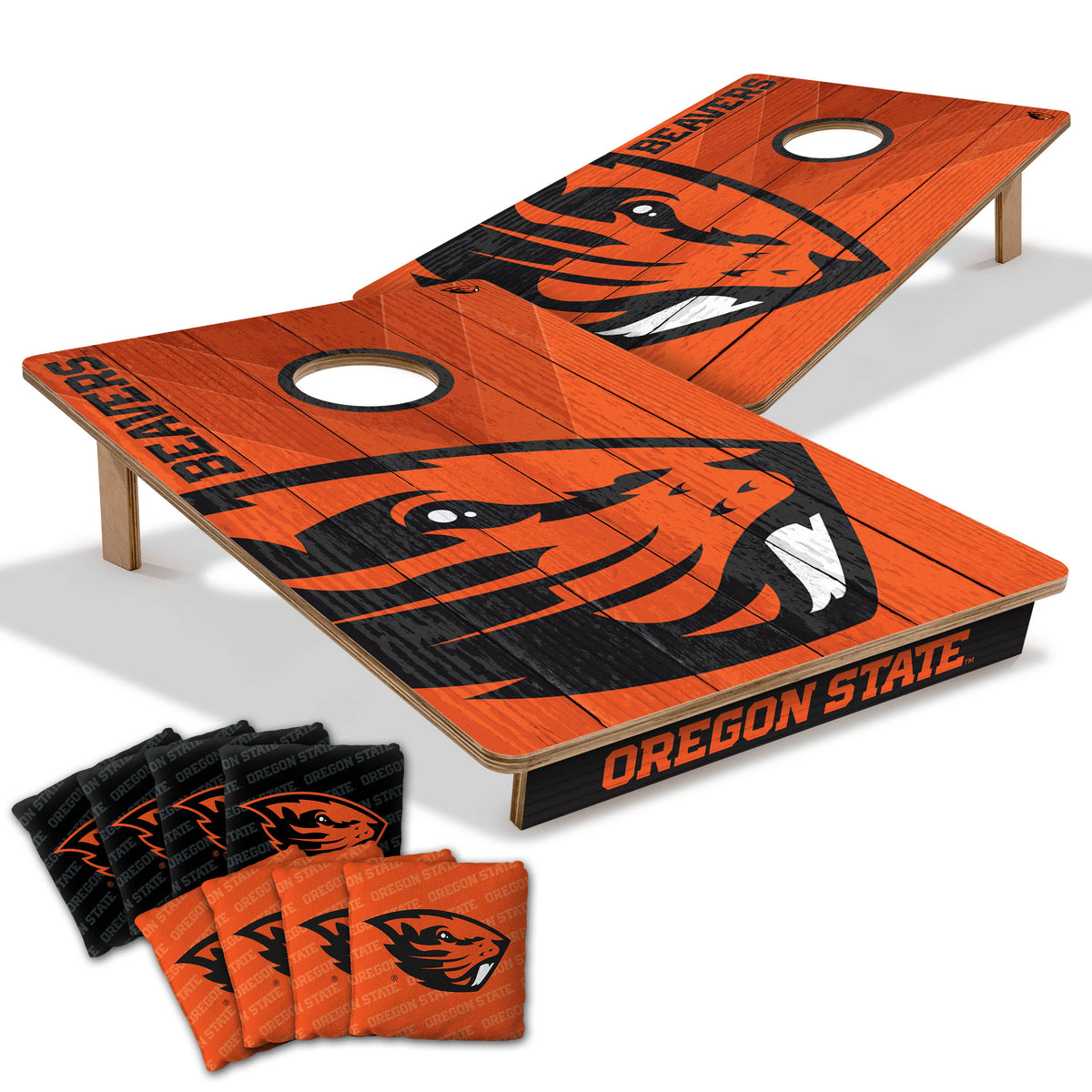 Oregon State Beavers 2x3 All Wood Cornhole Game Set