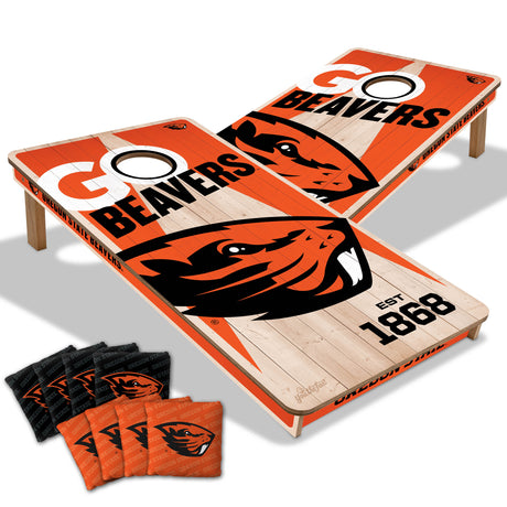 Oregon State Beavers 2x4 All Wood Cornhole Game Set
