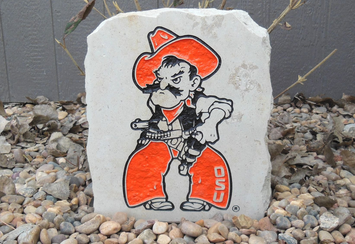 Show your love for the Oklahoma State Cowboys when you add this Engraved Limestone Decorative Stone to your collection.