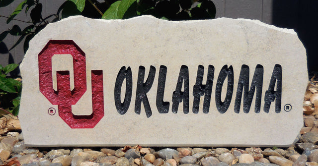 Show your love for the Oklahoma Sooners when you add this Engraved Limestone Decorative Stone to your collection.