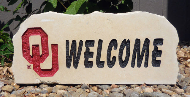 Show your love for the Oklahoma Sooners when you add this Engraved Limestone Decorative Stone to your collection.