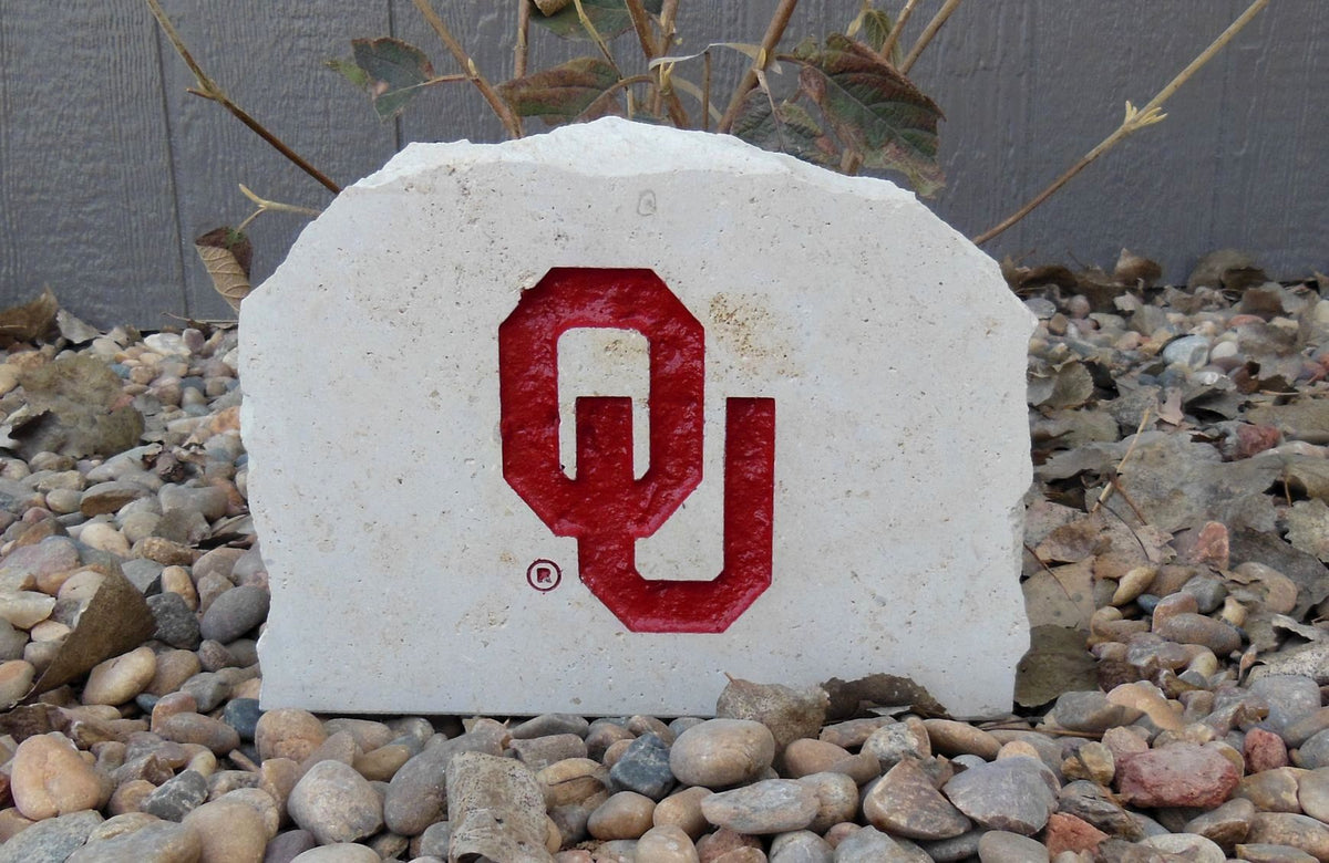 Show your love for the Oklahoma Sooners when you add this Engraved Limestone Decorative Stone to your collection.