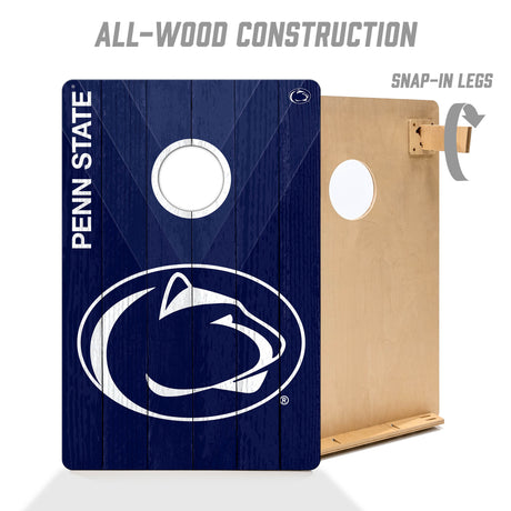 Penn State Nittany Lions 2x3 All Wood Cornhole Game Set