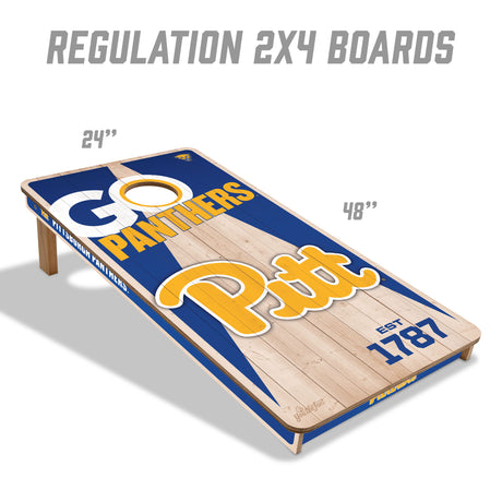 Pittsburgh Panthers 2x4 All Wood Cornhole Game Set