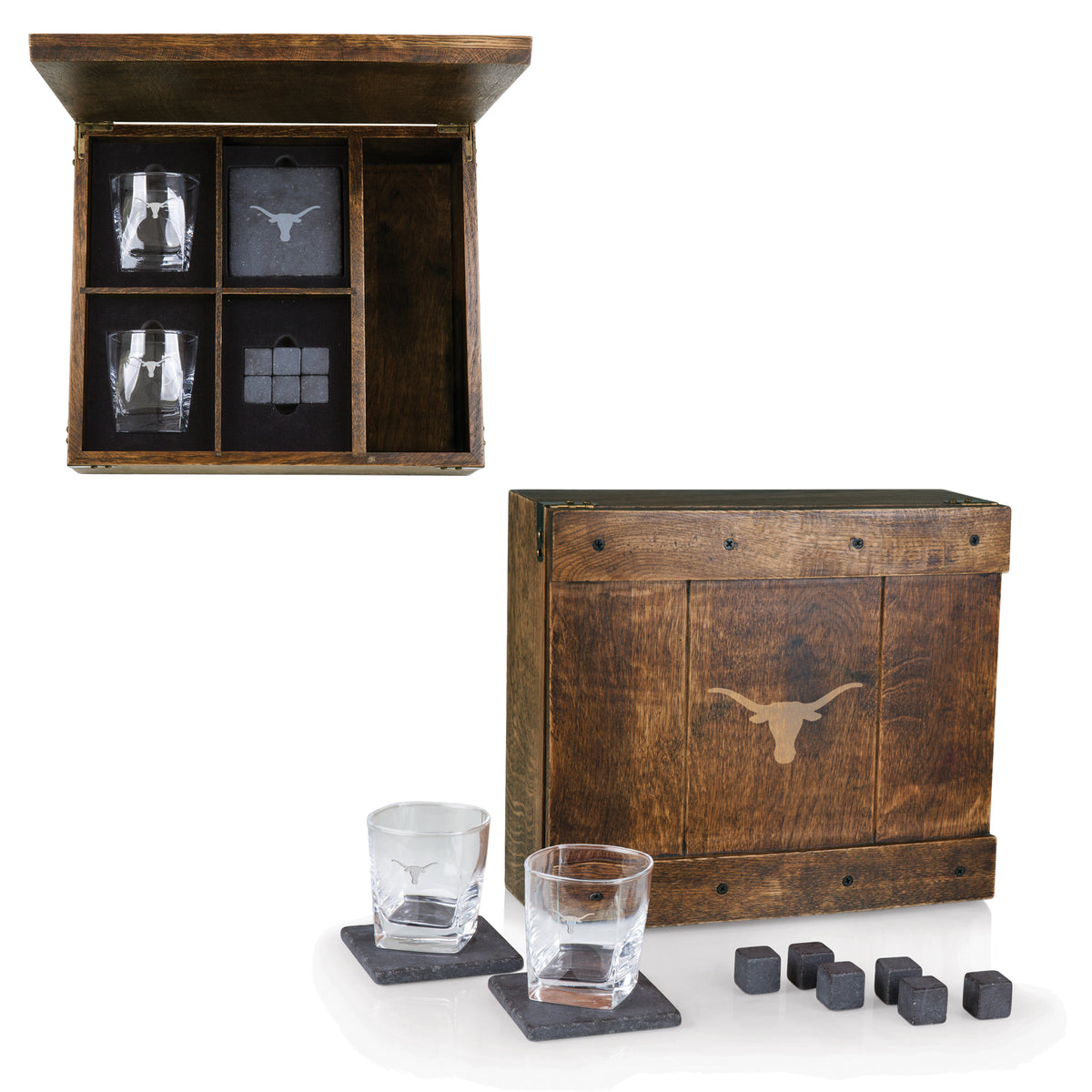 Texas Longhorns Whiskey Box Gift Set