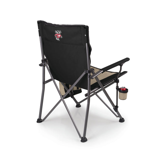 Wisconsin Badgers Big Bear XXL Camping Chair with Cooler