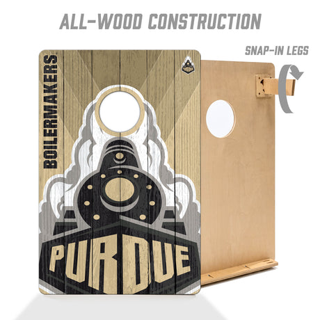 Purdue Boilermakers 2x3 All Wood Cornhole Game Set