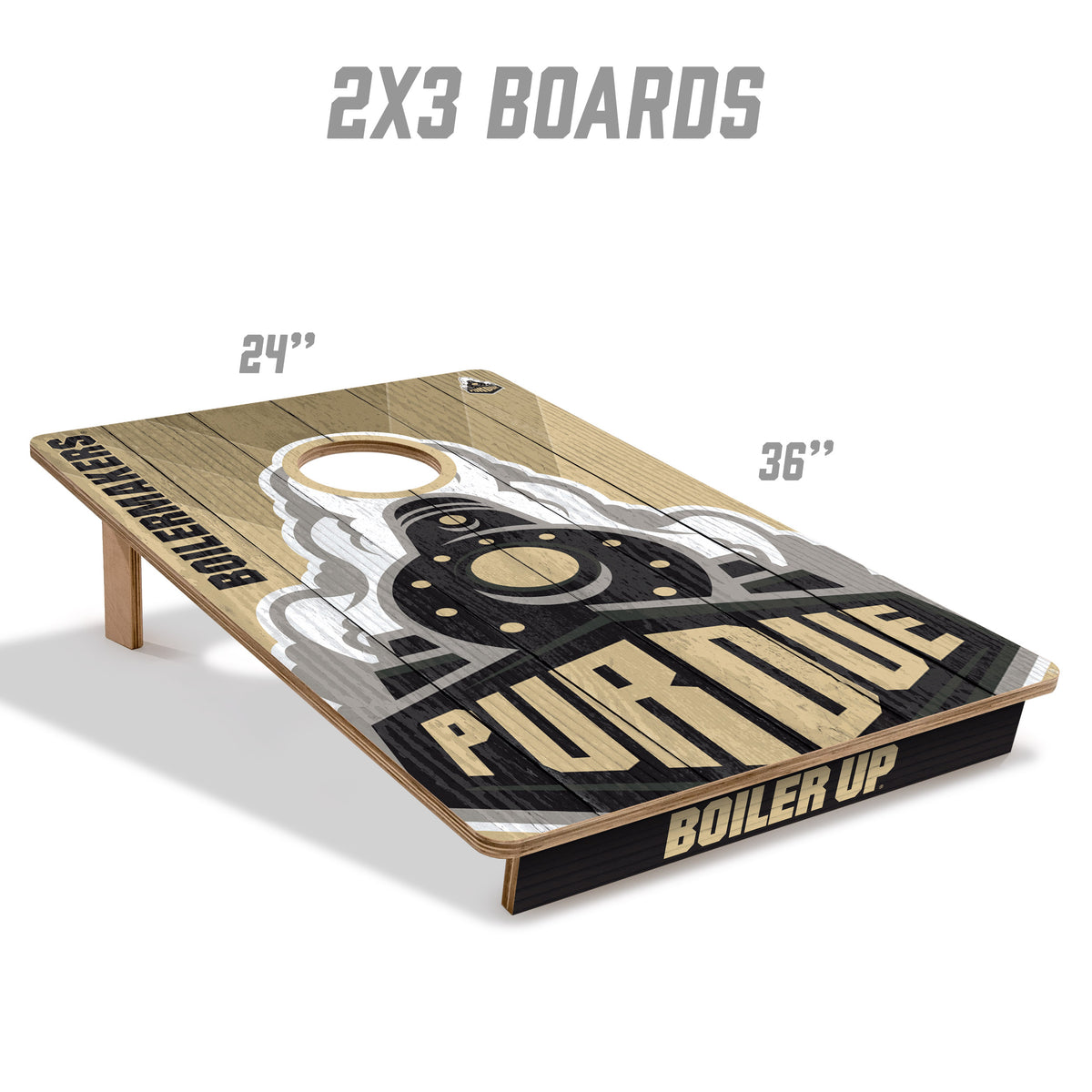 Purdue Boilermakers 2x3 All Wood Cornhole Game Set