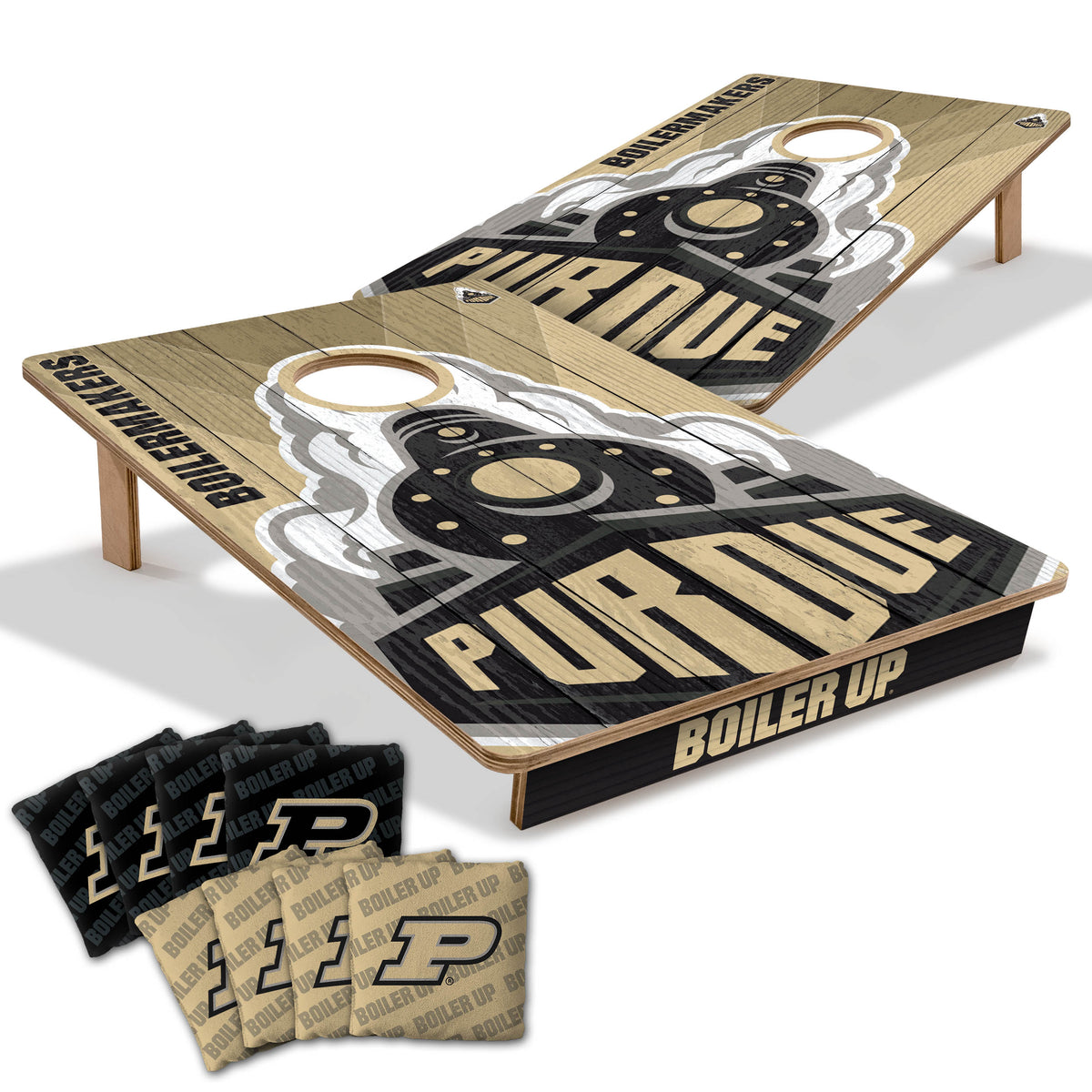 Purdue Boilermakers 2x3 All Wood Cornhole Game Set
