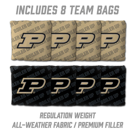 Purdue Boilermakers 2x4 All Wood Cornhole Game Set