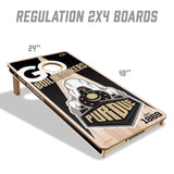 Purdue Boilermakers 2x4 All Wood Cornhole Game Set
