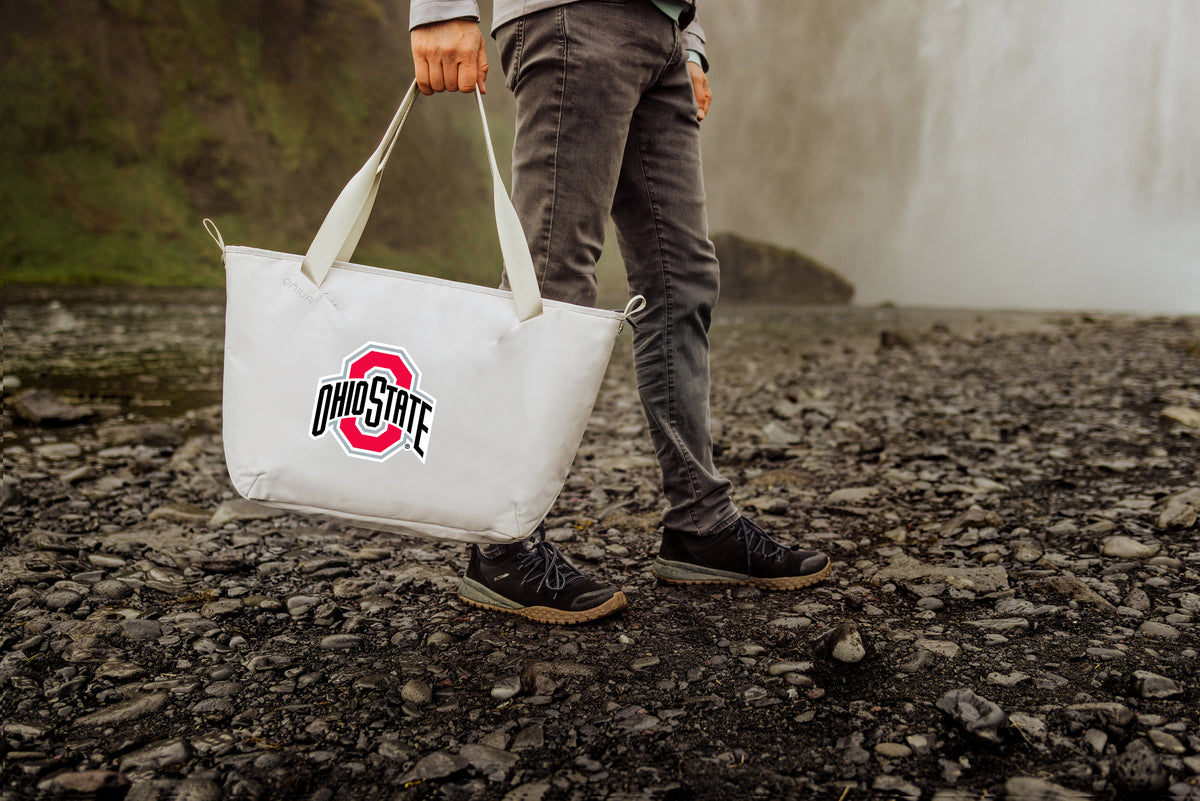 Ohio State Buckeyes Eco-Friendly Cooler Tote Bag - White