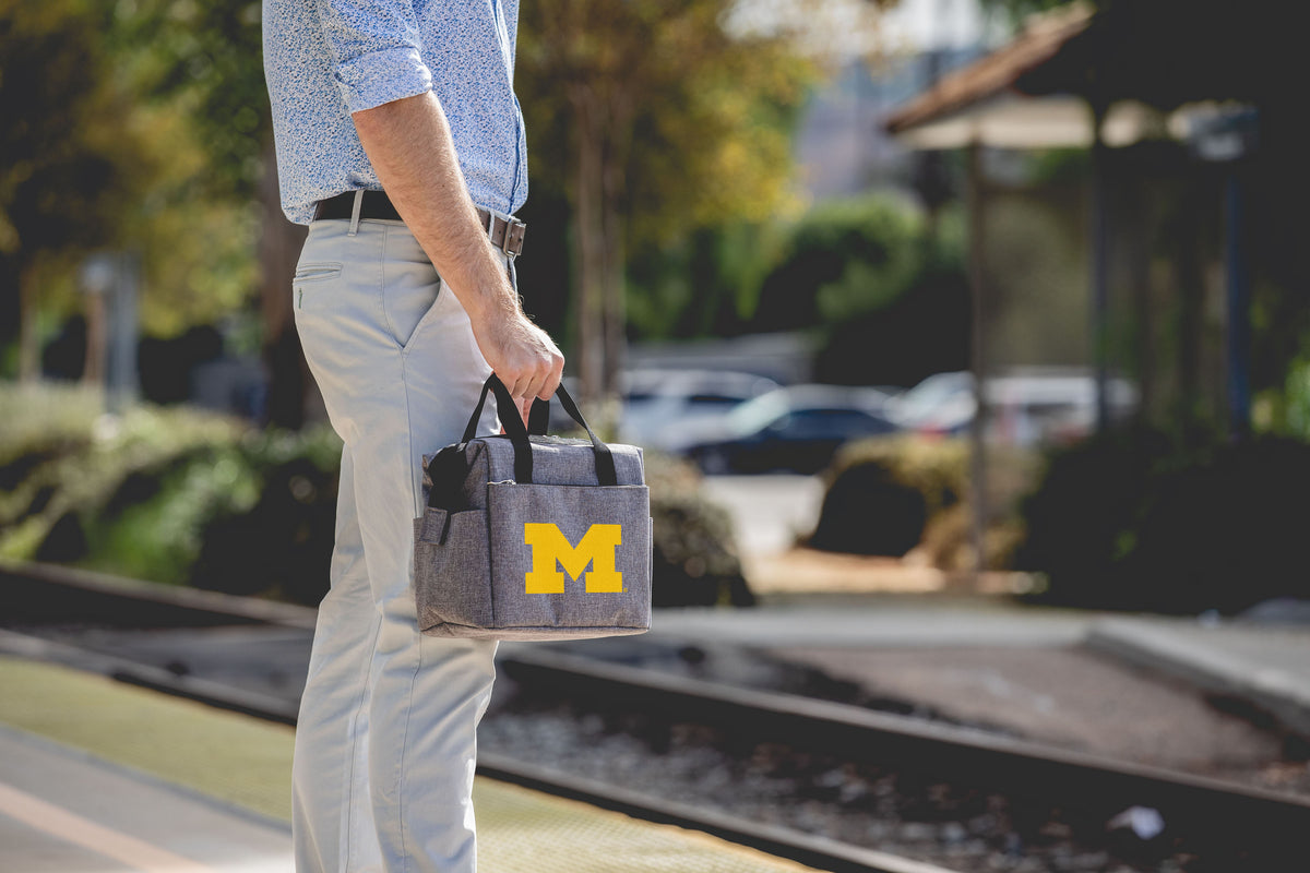 Michigan Wolverines On The Go Lunch Bag Cooler - Gray