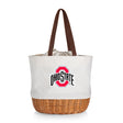 Ohio State Buckeyes Coronado Canvas and Willow Basket Tote