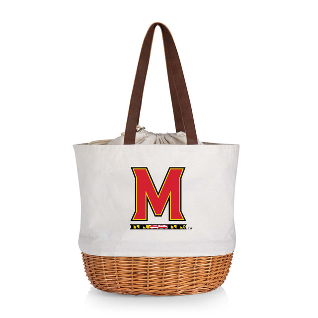 Maryland Terrapins Coronado Canvas and Willow Basket Tote