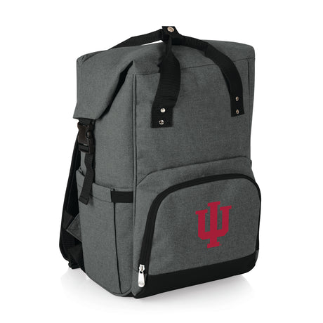 Indiana Hoosiers On The Go Roll-Top Cooler Backpack