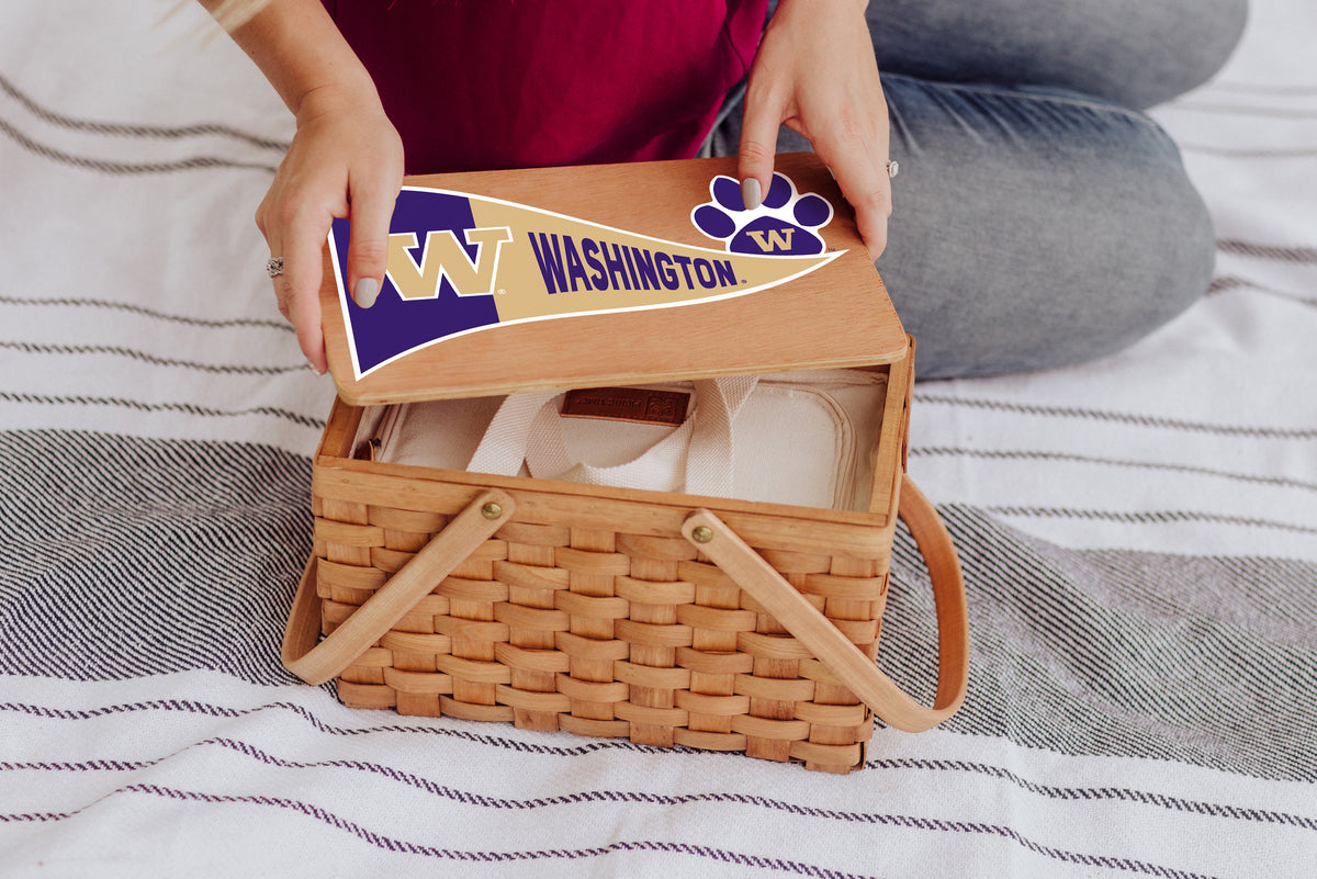 Washington Huskies Poppy Personal Picnic Basket