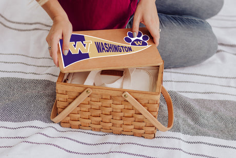 Washington Huskies Poppy Personal Picnic Basket