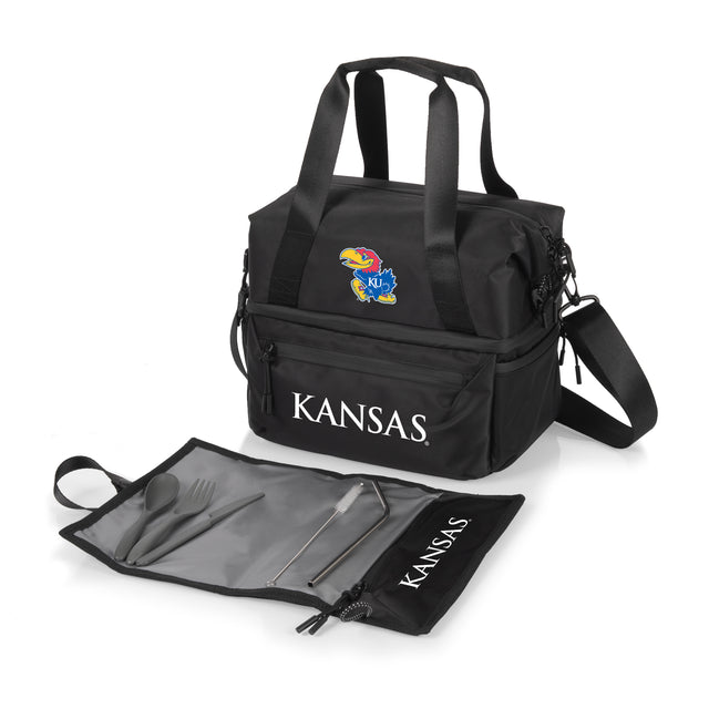Kansas Jayhawks Eco-Friendly Lunch Bag Cooler with Utensils