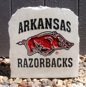 Show your love for the Arkansas Razorbacks when you add this Engraved Limestone Decorative Stone to your collection.