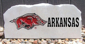 Show your love for the Arkansas Razorbacks when you add this Engraved Limestone Decorative Stone to your collection.