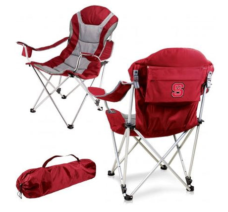 NC State Wolfpack Reclining Camp Chair - Red