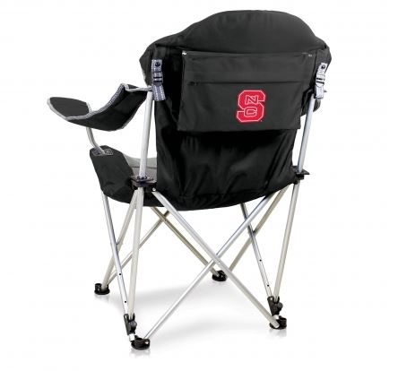 NC State Wolfpack Reclining Camp Chair - Black