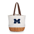 Michigan Wolverines Coronado Canvas and Willow Basket Tote