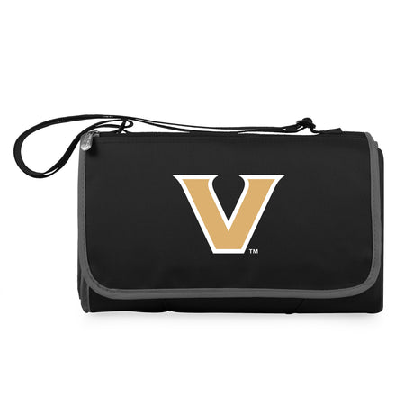 Vanderbilt Commodores Outdoor Picnic Blanket and Tote - Black