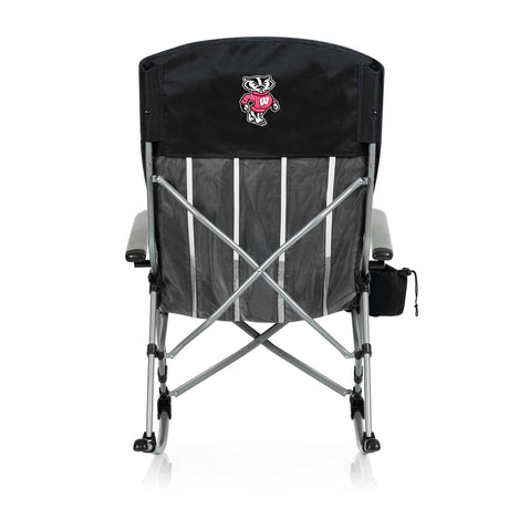 Wisconsin Badgers Outdoor Rocking Camp Chair