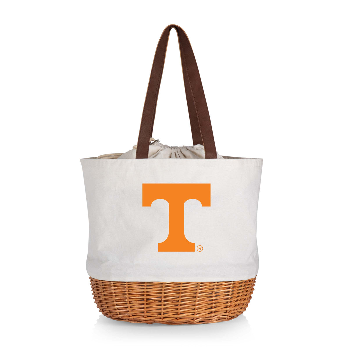Tennessee Volunteers Coronado Canvas and Willow Basket Tote
