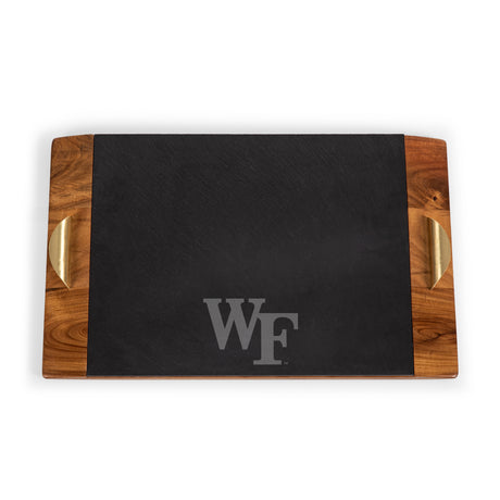 Wake Forest Demon Deacons Covina Acacia and Slate Serving Tray