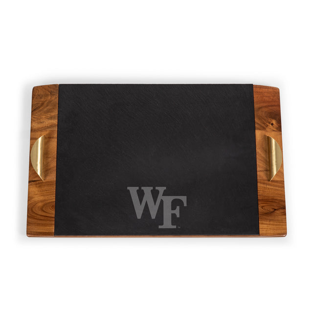 Wake Forest Demon Deacons Covina Acacia and Slate Serving Tray