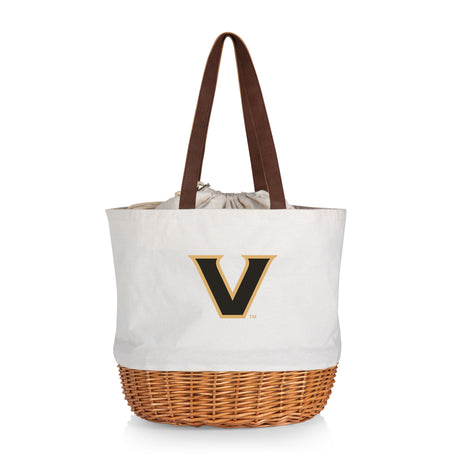 Vanderbilt Commodores Coronado Canvas and Willow Basket Tote