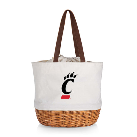 Cincinnati Bearcats Coronado Canvas and Willow Basket Tote